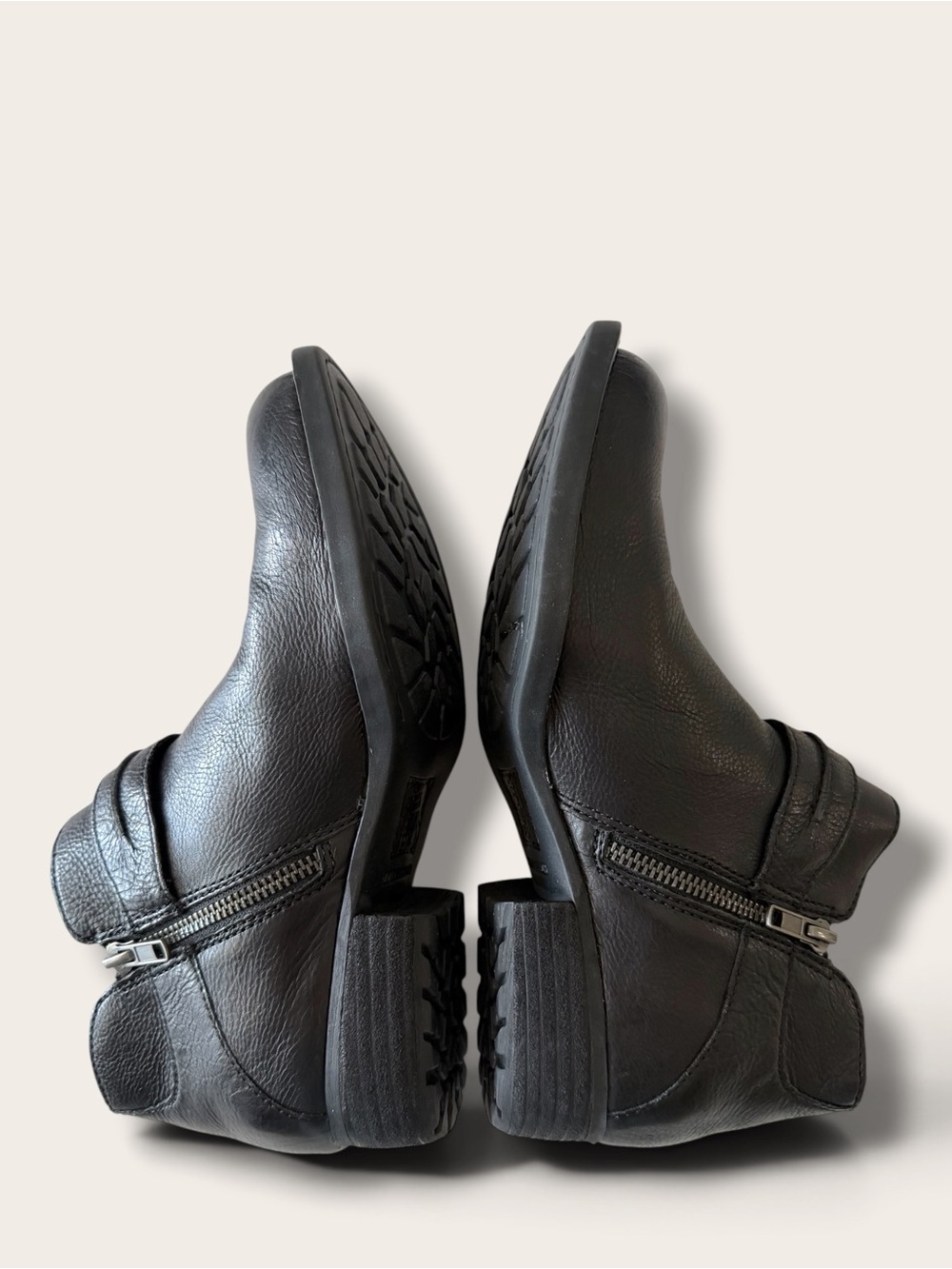 Born Black Leather Women's Ankle Booties with Buckle Strap - Picture 6 of 9